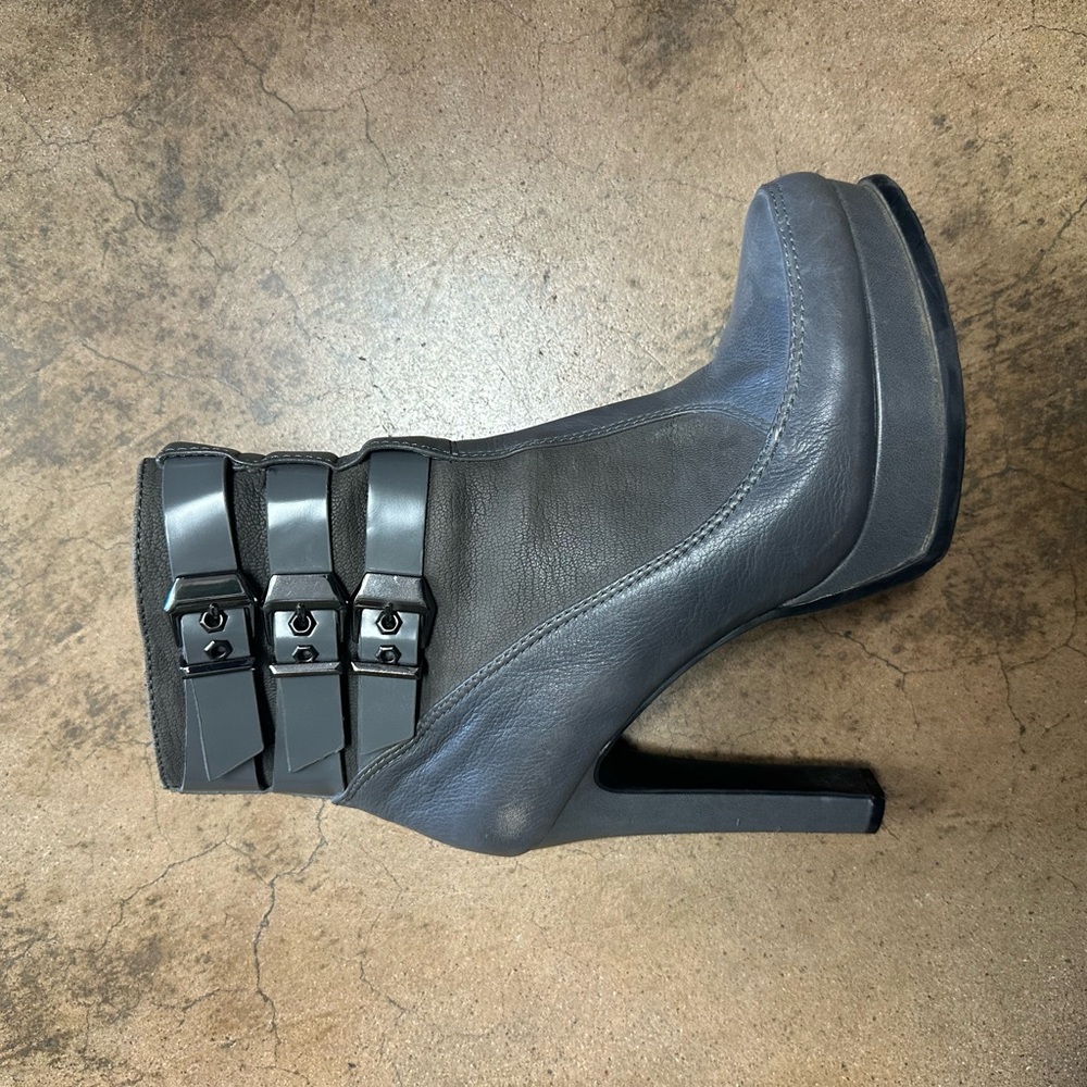 Gianni Bini Grey Heeled Boots